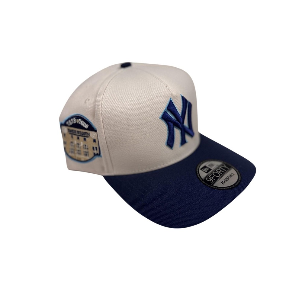 New York Yankees Stadium Patch New Era 9FORTY Snapback Hat Mens OS Blue MLB